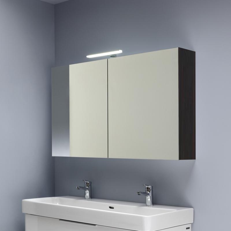 Laufen Base tükrös szekrény 120x70 cm, sötétbarna szil H4029021102631