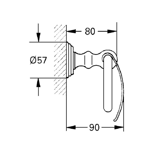 Grohe Sinfonia wc papír tartó 40053000