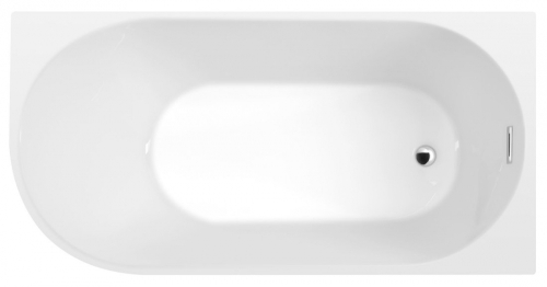 Sapho AQUALINE TIBERA R 150x75 cm szabadonálló akril kád, fehér E1035