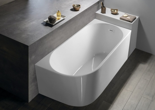 Sapho AQUALINE TIBERA R 150x75 cm szabadonálló akril kád, fehér E1035