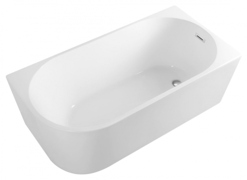 Sapho AQUALINE TIBERA R 150x75 cm szabadonálló akril kád, fehér E1035