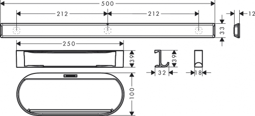 Hansgrohe WallStoris zuhany szett, matt fehér 27967700