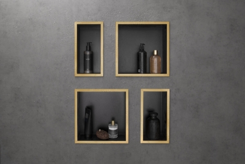 Hansgrohe XtraStoris Individual falfülke matt fekete színben, design kerettel 300/150/100, matt fehér 56095700