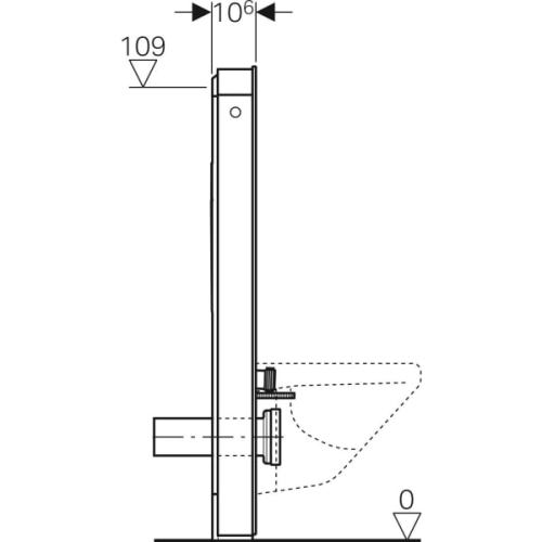 Geberit Monolith Plus szanitermodul fali WC-hez, 114 cm, fekete üveg előlap 131.231.SJ.6