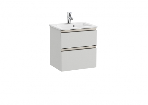 Roca The Gap Compact 50 cm fürdőszoba bútor mosdóval, artico szürke A851494447
