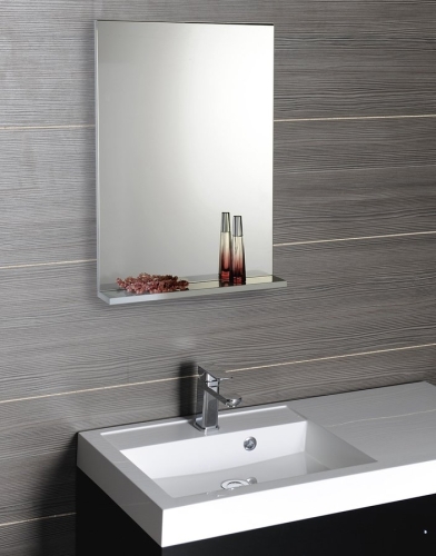 Sapho AQUALINE BETA 40x70 cm tükör polccal, fehér 57395