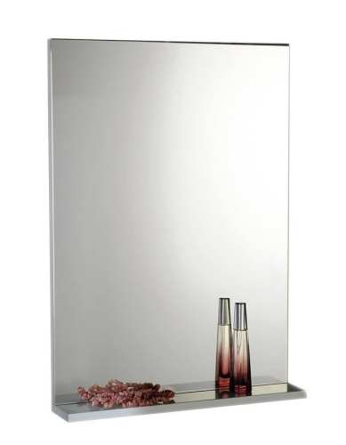 Sapho AQUALINE BETA 40x70 cm tükör polccal, fehér 57395