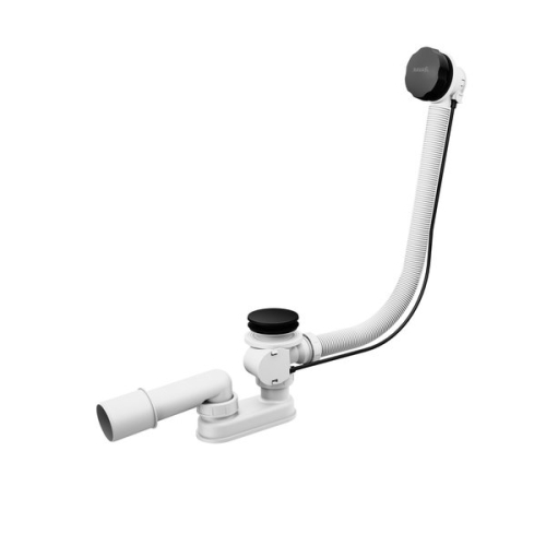 Ravak Kád le- és túlfolyószett 570mm bovdenes, fekete X01745
