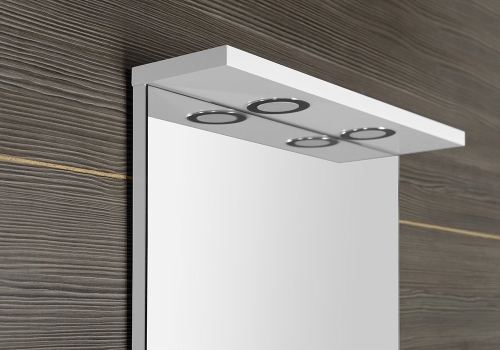 AQUALINE KORIN LED tükör világítással és polcokkal, 40x70x12cm KO345