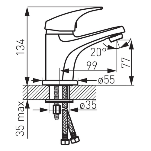 Ferro One mosdócsaptelep Eco BFO2-LB