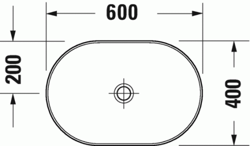 Duravit D-Neo pultra ültethető mosdó 60x40 cm 2372600070