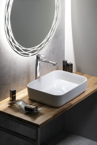 Sapho INFINITY RECTANGLE 50x36cm kerámiamosdó, fehér 10NF65050