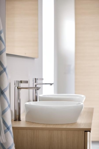 Duravit D-Neo pultra ültethető mosdó 40 cm WonderGliss bevonat 23714000701