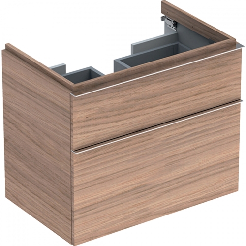 Geberit iCon alsó szekrény mosdóhoz, két fiókkal, 74x62x47.7cm, melaminos faszerkezet természetes tölgy 841377000