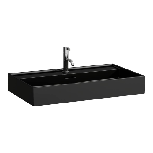 Laufen KARTELL BY LAUFEN mosdó 80x46 cm, fényes fekete H8103360201041