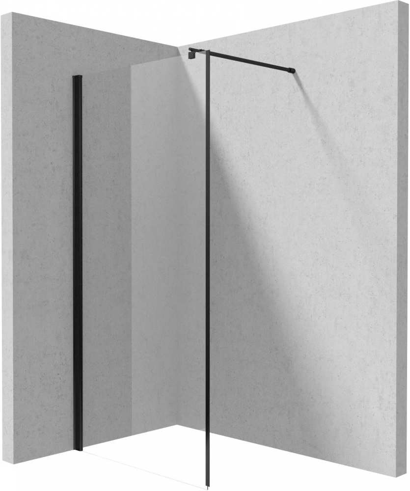 Deante Kerria Plus Walk-In 90 zuhanyfal, fekete KTS N39P
