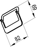 Ravak Comfort krómozott fogantyú (1 db) X000001385