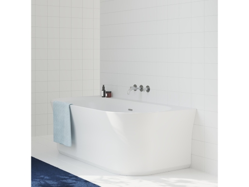 Ravak Ypsilon Wall 178x86 cm szabadon álló kád króm lefolyóval, fehér XC00100028