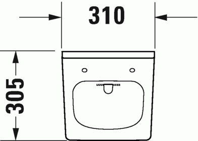 Duravit Viu piszoár (tetőhöz) WonderGliss felület 28163200001