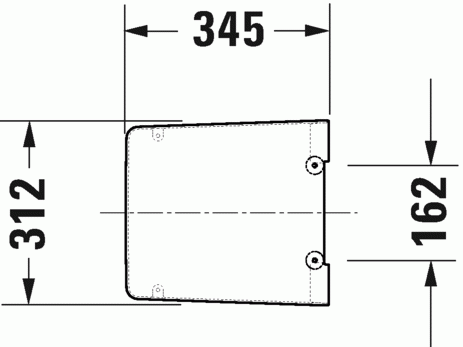 Duravit Viu lassú záródású piszoár tető 0026090000