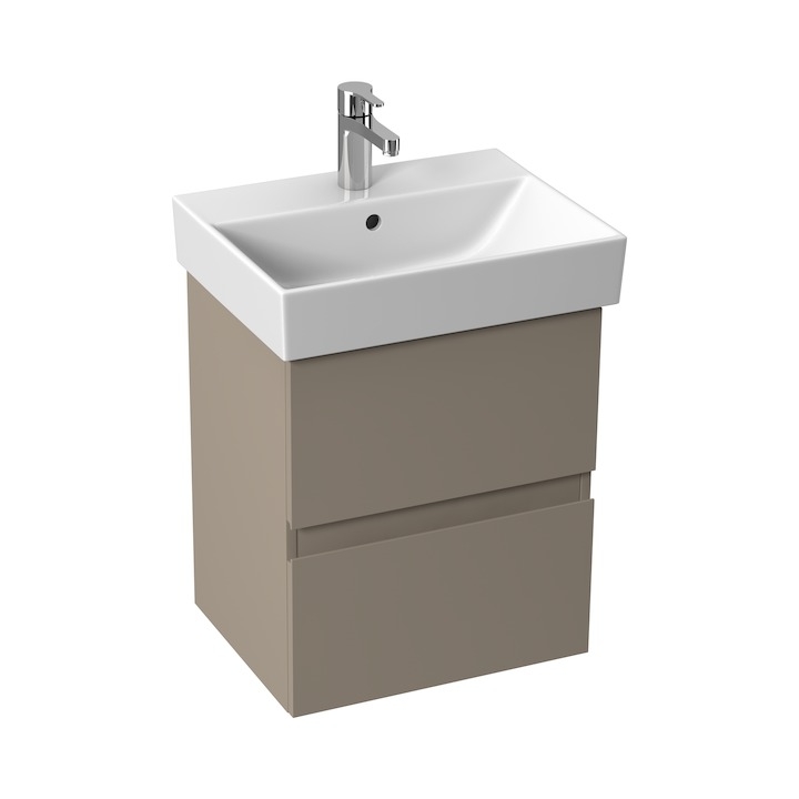 Jika Pure fürdőszobabútor mosdóval 50 cm, cappuccino H41J2424013011