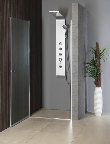 Sapho AQUALINE PILOT 70 cm nyílóajtó BRICK üveggel, króm PT070