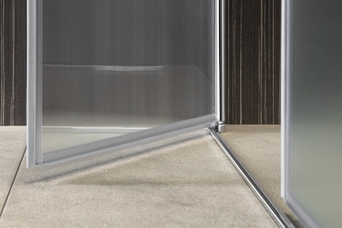 Sapho AQUALINE PILOT 80 cm dupla szárnyú nyílóajtó BRICK üveggel, króm PT082