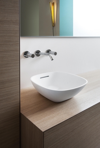 Laufen INO 35x35 cm ráültethető mosdó fehér LCC felület H8123004001121