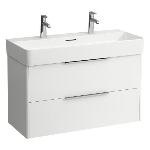 Laufen Val mosdó két csaplyukkal 95x42 cm, fehér LCC felület H8102874001071