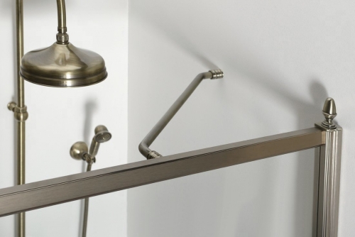 Sapho GELCO ANTIQUE 80 balos zuhanyajtó transzparent üveggel, bronz GQ1280LC