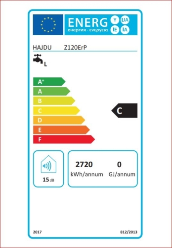 Hajdu Z-120 ErP elektromos forróvíztároló 120 l, fali függőleges (2112011115)