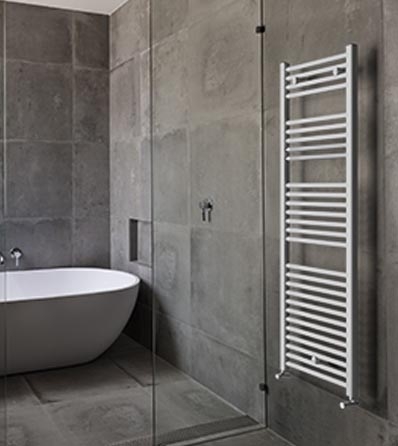Lazzarini Sanremo egyenes törölközőszárítós radiátor, króm 690x450 mm (40867)