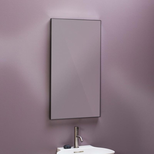 Laufen Frame 25 tükör alumínium matt fekete keretben H4474009004501