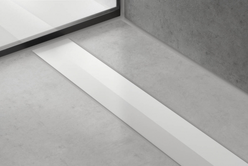 Hansgrohe RainDrain Flex zuhanylefolyó színkészlet 800, méretre vágható, matt fehér 56044700