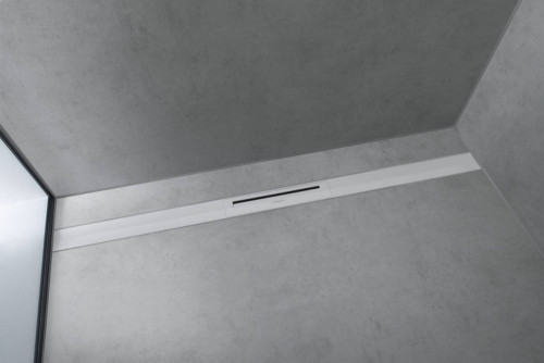 Hansgrohe RainDrain Flex zuhanylefolyó színkészlet 1000, méretre vágható, matt fehér 56046700