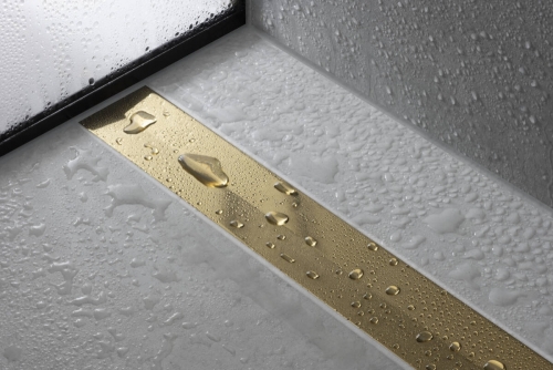 Hansgrohe RainDrain Flex zuhanylefolyó színkészlet 1200, méretre vágható, polírozott arany hatású 56047990