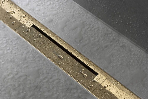 Hansgrohe RainDrain Flex zuhanylefolyó színkészlet 1200, méretre vágható, polírozott arany hatású 56047990