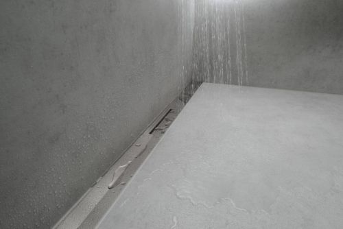 Hansgrohe RainDrain Flex zuhanylefolyó színkészlet 700, méretre vágható fali illesztéshez, szálcsiszolt fekete króm 56050340