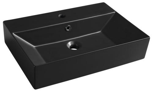 Sapho AQUALINE SISTEMA 60x42cm kerámiamosdó, matt fekete 10SF50060-2N
