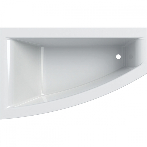 Geberit Selnova Square aszimmetrikus fürdőkád lábakkal 160x100 cm 554.292.01.1