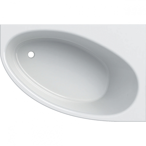 Geberit Selnova aszimmetrikus fürdőkád lábakkal 150x100 cm 554.273.01.1