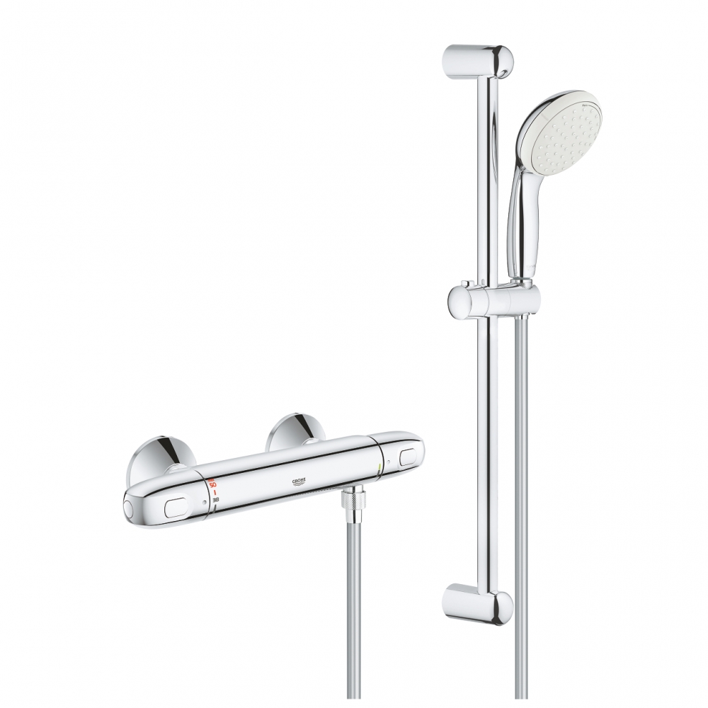 Grohe Grohtherm 1000 termosztátos zuhanycsaptelep zuhanyszettel 34557001