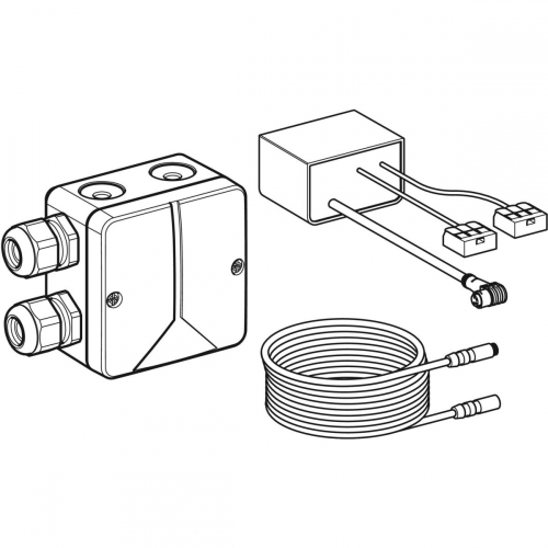 Geberit tápegység 230V/12V/50 Hz, 1,8 m-es kábellel, kombinált csatlakozódobozzal, csatlakozóaljzathoz 115.336.00.1