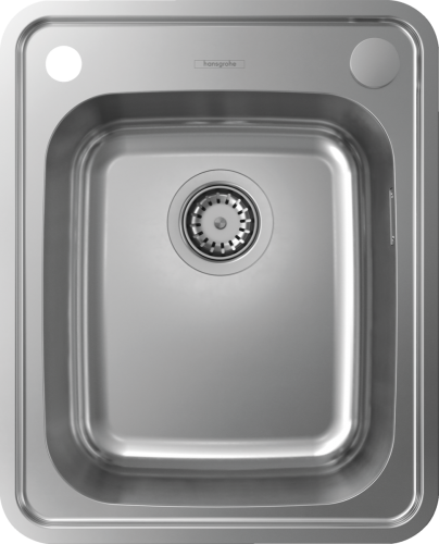 Hansgrohe S41 S412-F340 beépített rozsdamentes acél mosogató 340/400 43334800