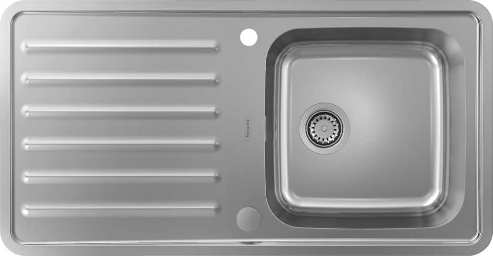 Hansgrohe S41 S4113-F400 beépített rozsdamentes acél mosogató 400/400 43338800