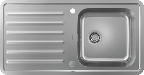 Hansgrohe S41 S4113-F400 beépített rozsdamentes acél mosogató 400/400 43338800