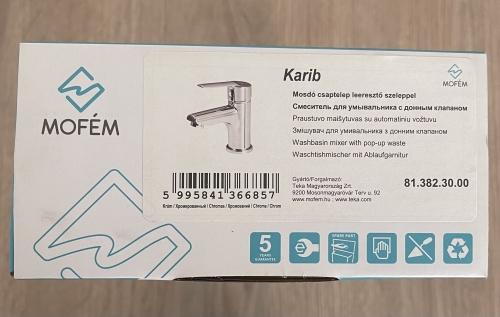 Mofém Karib mosdó csaptelep leeresztővel 81.382.30.00