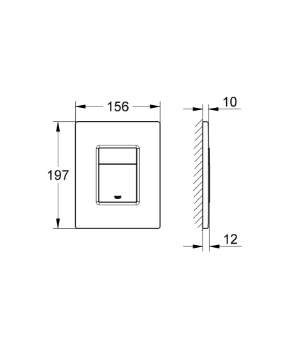 Grohe Rapid SL Projekt falsík alatti wc tartály komplett szett SZP-GR18 (38840000, 38732SH0, 39427000, 39493000)
