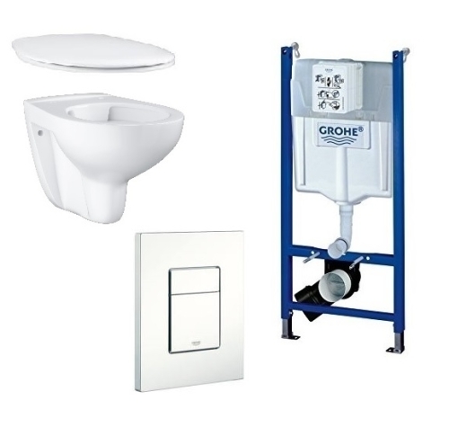 Grohe Rapid SL Projekt falsík alatti wc tartály komplett szett SZP-GR18 (38840000, 38732SH0, 39427000, 39493000)