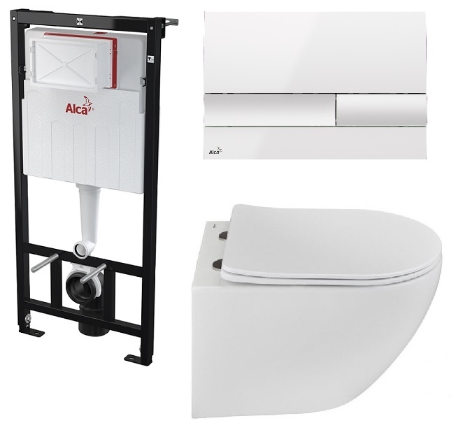 Alcaplast falsík alatti wc tartály komplett szett SZP-ALC2 (AM101/1120, M1730, Teka-117320002)